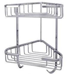 6-1/4 in. Corner Shower Basket in Chrome