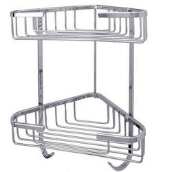 6-1/4 in. Corner Shower Basket in Chrome