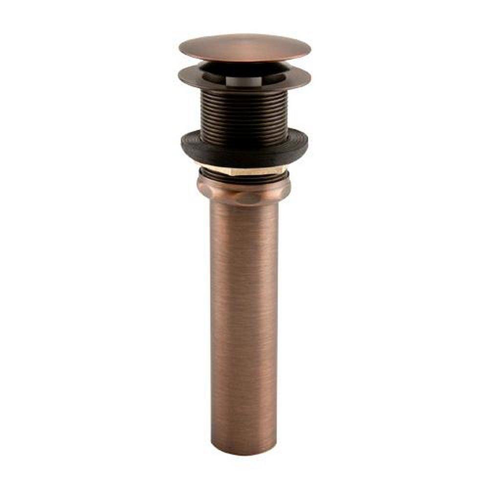 Signature Hardware Oil Rubbed Bronze Brass Toe-Tap Drain 