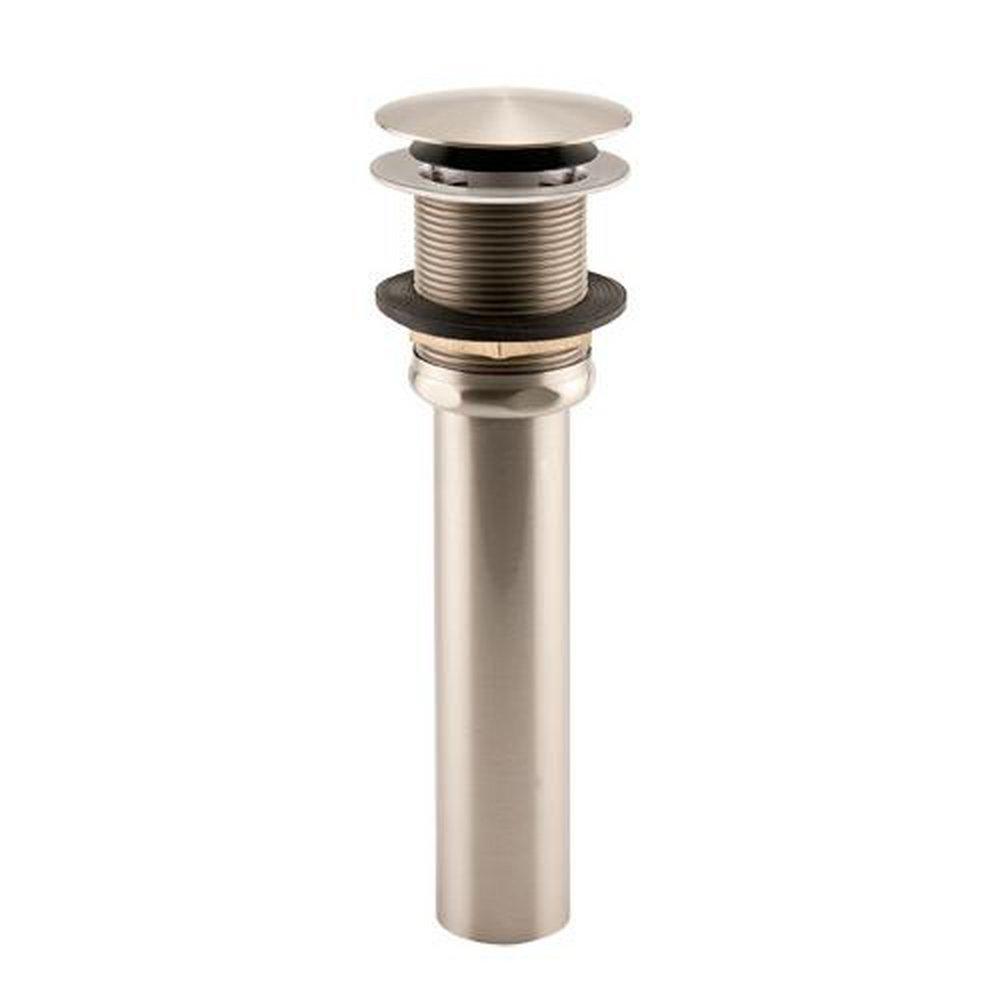 Signature Hardware Brushed Nickel Brass Toe-Tap Drain 