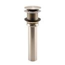 Signature Hardware Brushed Nickel Brass Toe-Tap Drain 