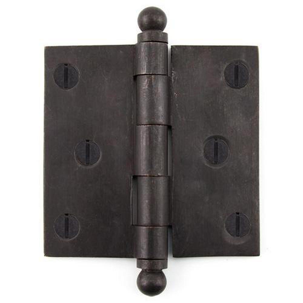 Signature Hardware Dark Bronze 4-3/4 in. Residential Door Hinge with Ball Finials 