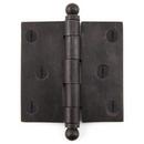 Signature Hardware Dark Bronze 4-3/4 in. Residential Door Hinge with Ball Finials 
