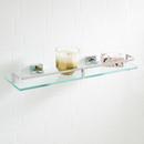 19-5/8 in. Glass Bathroom Shelf in Chrome