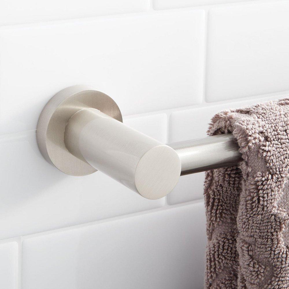 Signature Hardware Brushed Nickel 24 in. Towel Bar 