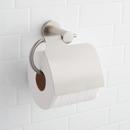 Signature Hardware Brushed Nickel Wall Mount Toilet Tissue Holder 