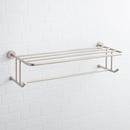Signature Hardware Brushed Nickel 24-1/8 in. Towel Holder 
