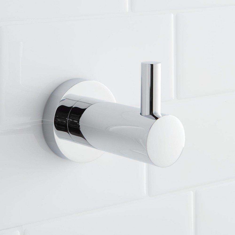 Signature Hardware Polished Chrome 1 Robe Hook 