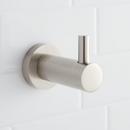 Signature Hardware Brushed Nickel Single Robe Hook 