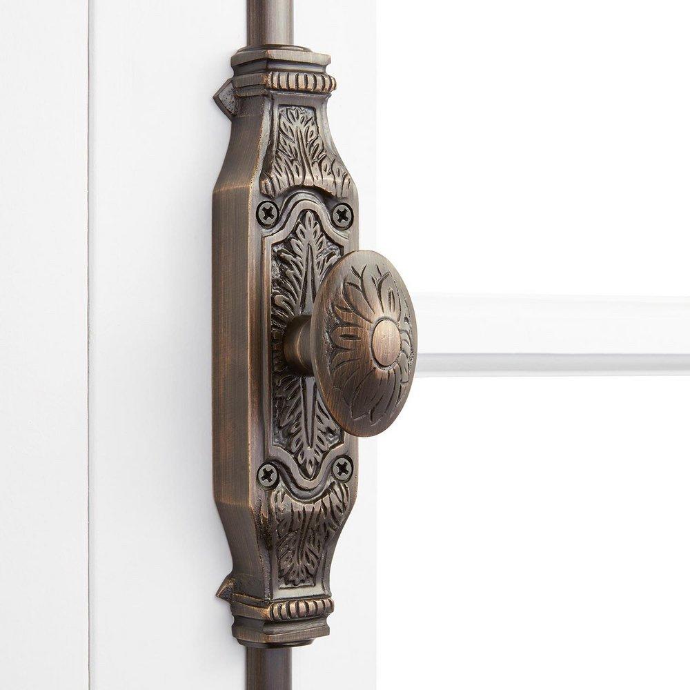 Signature Hardware CORINTHIAN BRASS DOOR CREMONE BOLT 
