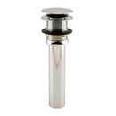 Signature Hardware Chrome Brass Toe-Tap Drain 