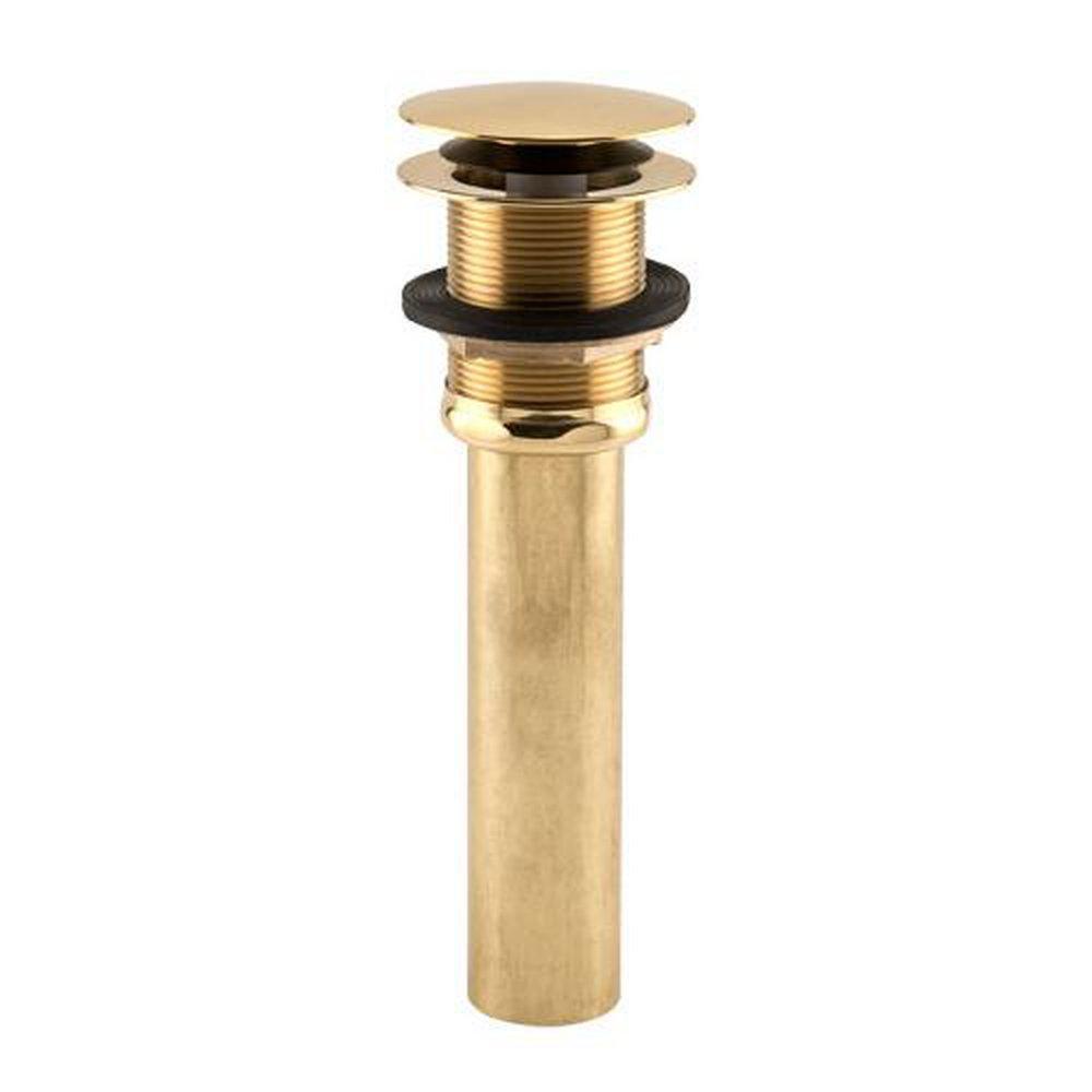 Signature Hardware Polished Brass Brass Pop-Up Tub Drain 