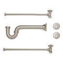 Wall Mount Bathroom Trim Kit in Brushed Nickel for 1/2 in. Copper Pipe