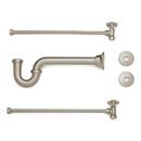 Signature Hardware Brushed Nickel Wall Mount Bathroom Trim Kit for 1/2 in. Copper Pipe 