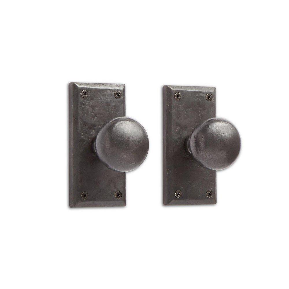 Signature Hardware Dark Bronze 5 in. Bronze Dummy Knob Set 