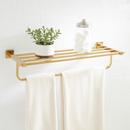 24-1/2 in. Towel Holder in Polished Brass