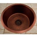 18 x 18 in. No Hole Copper Single Bowl Dual Mount Kitchen Sink in Antique Copper