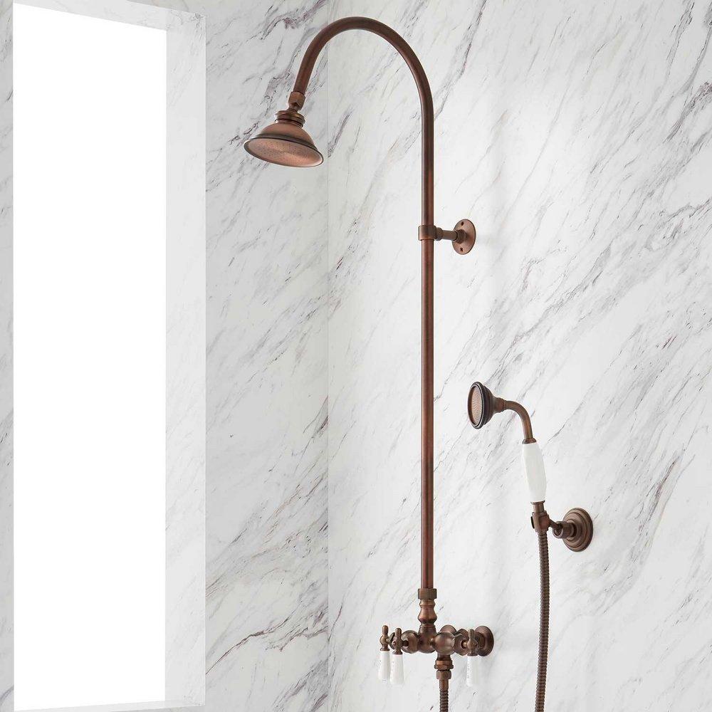 Signature Hardware Oil Rubbed Bronze Single Handle Single Function Shower System 
