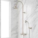 Signature Hardware Brushed Nickel Three Handle Single Function Shower System 
