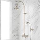 Three Handle Single Function Shower System in Brushed Nickel