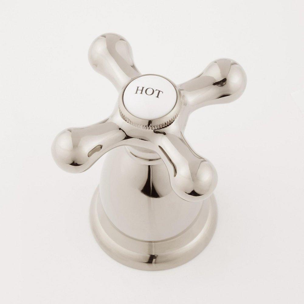 Signature Hardware Polished Nickel WIDESPREAD BATHROOM FAUCET 