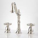 Signature Hardware Polished Nickel WIDESPREAD BATHROOM FAUCET 