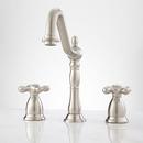 Signature Hardware Brushed Nickel WIDESPREAD BATHROOM FAUCET 