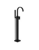 Newport Brass Flat Black Single Handle Lever Floor Mount Filler 