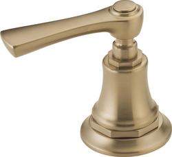 Widespread Bathroom and Bidet Faucet Lever Handle Kit in Luxe Gold