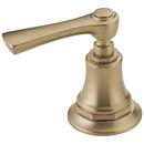 Widespread Bathroom and Bidet Faucet Lever Handle Kit in Luxe Gold