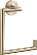 Square Open Towel Ring in Luxe Gold