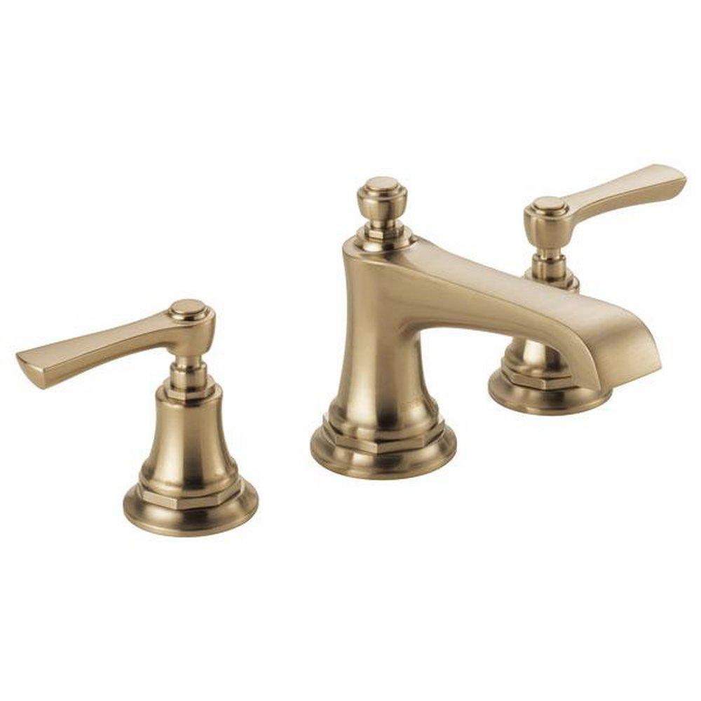 Brizo Luxe Gold Two Handle Widespread Bathroom Sink Faucet Handles Sold Separately 