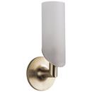 60W 1-Light Candelabra E-12 Wall Sconce in Luxe Gold
