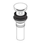 2-3/4 x 3 in. Push Pop-up Drain with Overflow in Luxe Steel