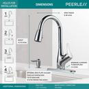 Peerless® Polished Chrome Single Handle Pull Down Kitchen Faucet 