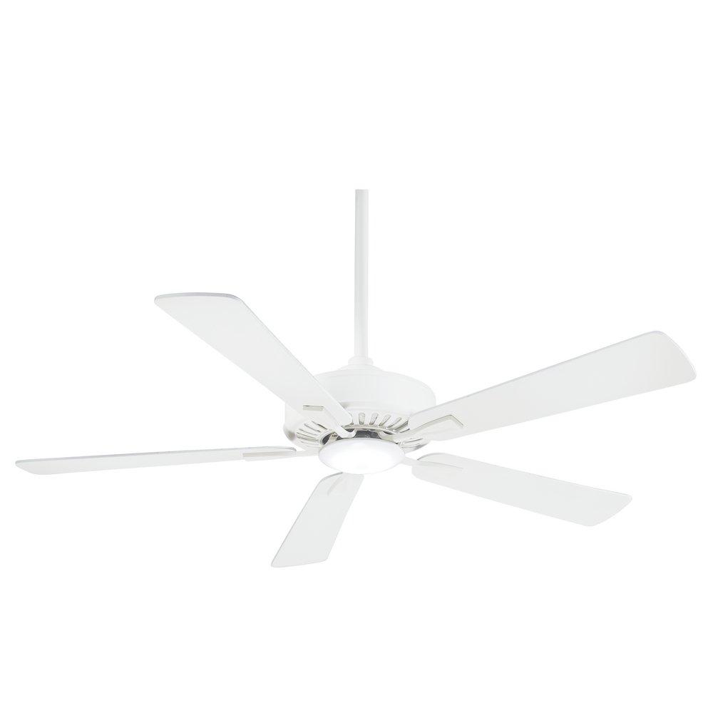 Minka Aire White 52 in. 5-Blade Ceiling Fan 