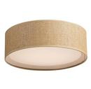5-1/2 x 16 in. 6.5W 3-Light Integrated LED Flush Mount Ceiling Fixture in Brown