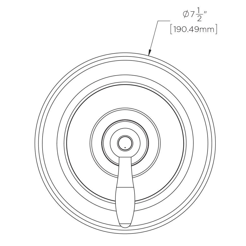 Speakman Polished Chrome Single Handle Bathtub & Shower Faucet (Trim Only) 