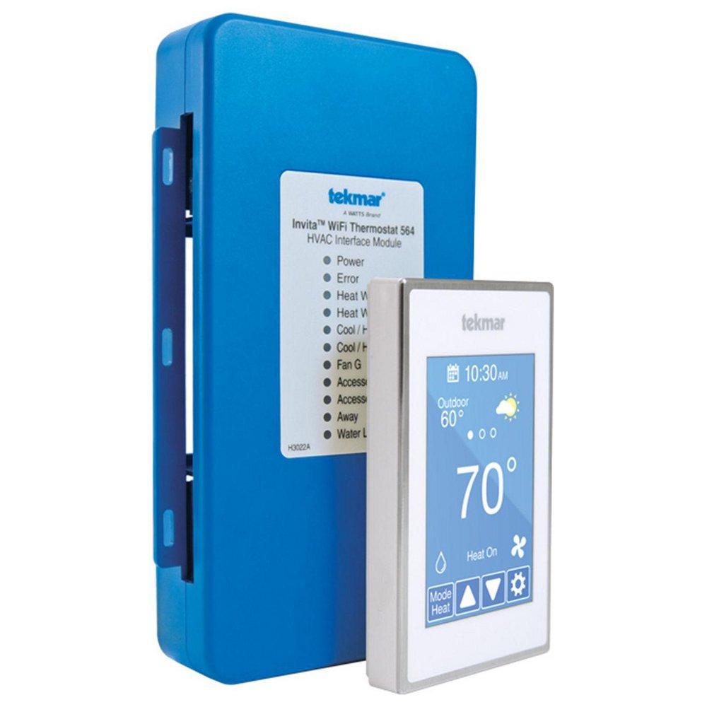 Tekmar Control Systems White 4H/2C Programmable Thermostat 