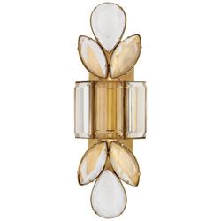 2-Light 80W 18-1/2 in. Wall Sconce in Soft Brass