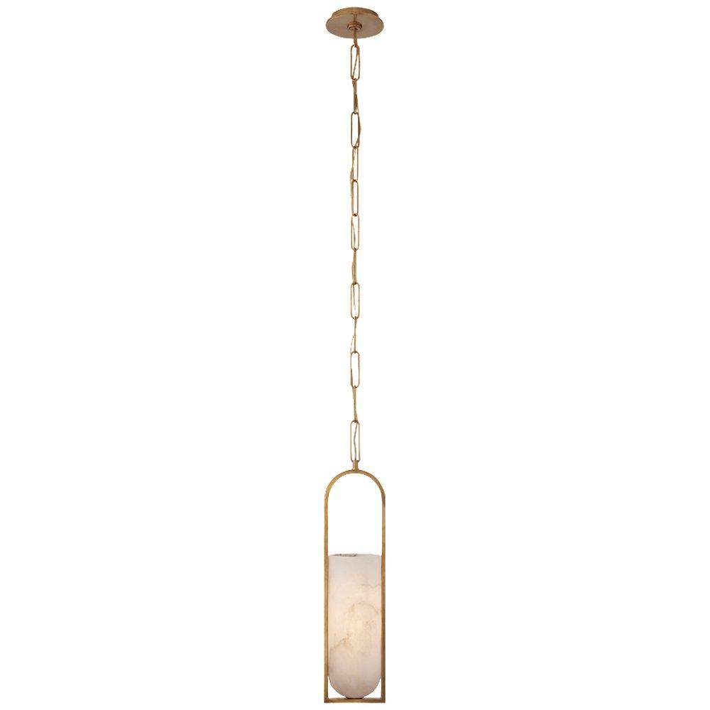 Visual Comfort & Co. Signature Antique Burnished Brass 9W 1-Light Medium E-26 LED Pendant Light 