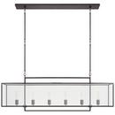 Visual Comfort & Co. Signature Aged Iron 40W 6-Light Medium E-26 Incandescent Pendant Light 