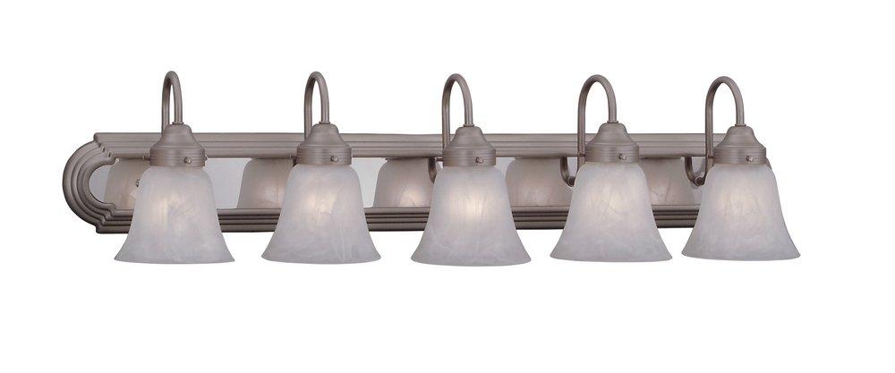 Satin Nickel 50 W Vanity Fixture in Satin Nickel 