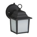 10 W 1 Light 8 in. Outdoor Wall Sconce in Black
