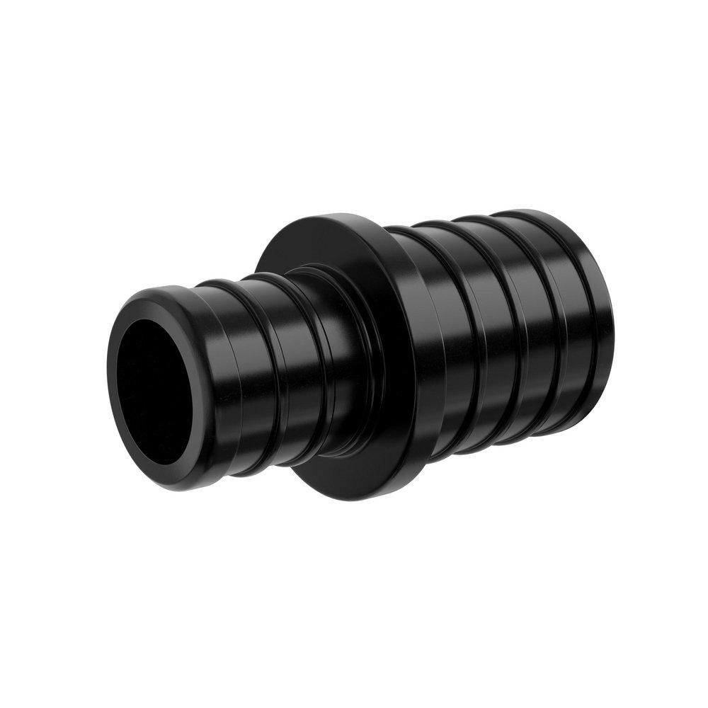 Jones Stephens Black Plastic PEX Crimp Coupling 
