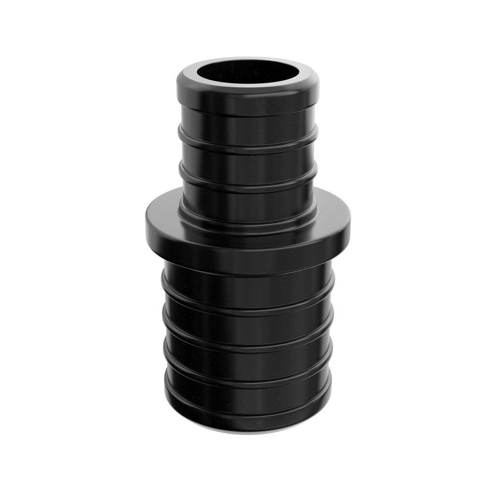 Jones Stephens Black Plastic PEX Crimp Coupling 