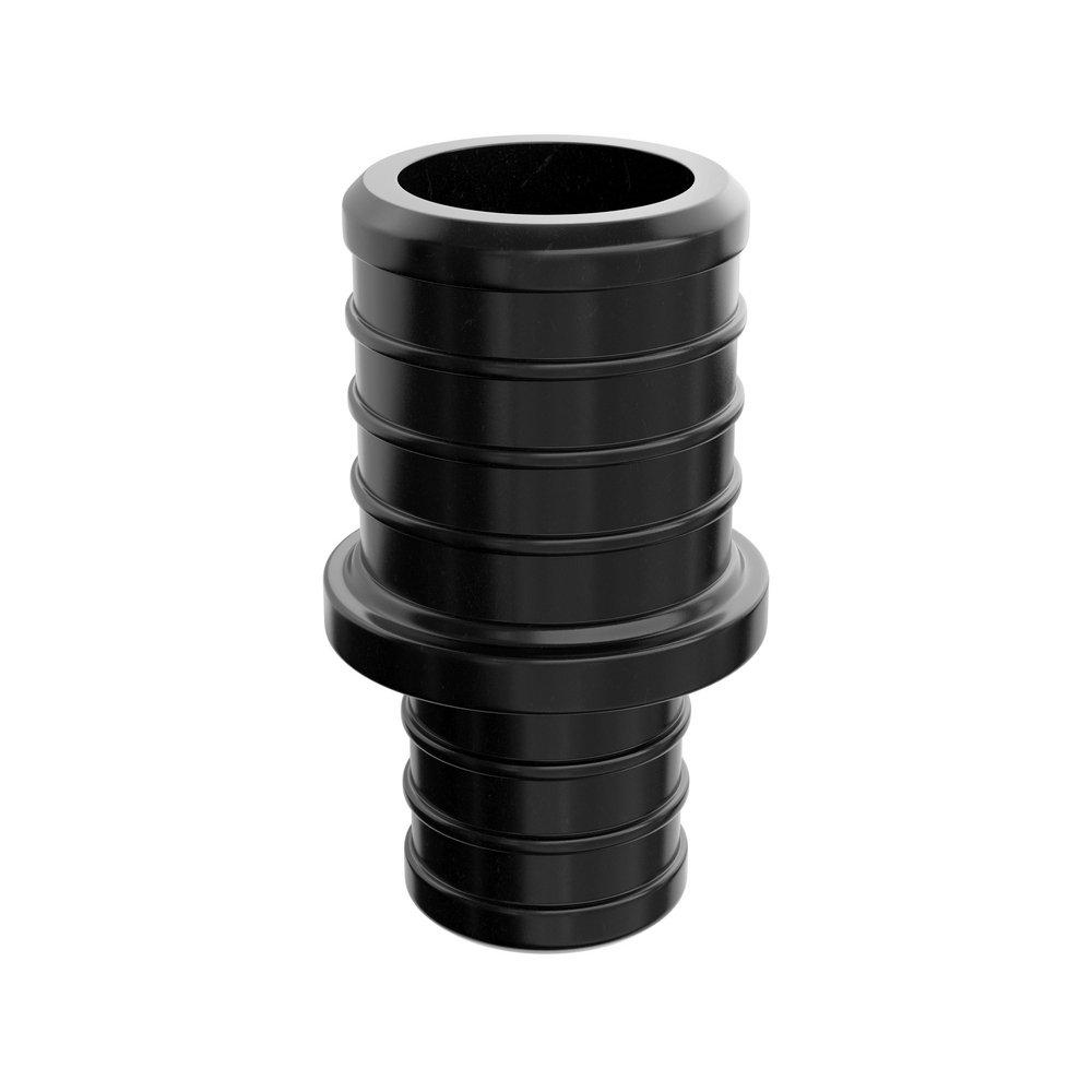 Jones Stephens Black Plastic PEX Crimp Coupling 