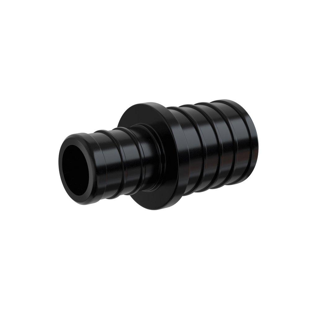 Jones Stephens Black Plastic PEX Crimp Coupling 