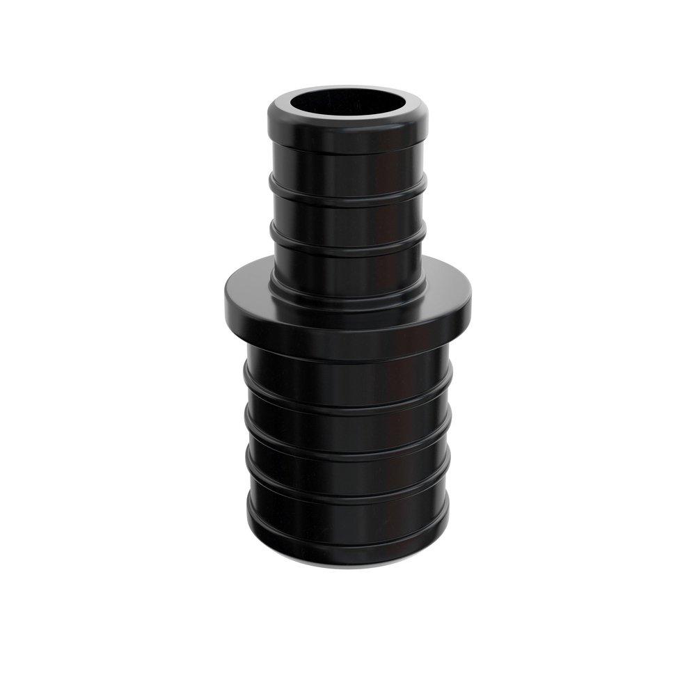 Jones Stephens Black Plastic PEX Crimp Coupling 