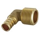 1/2 in. Brass PEX Crimp x MIP 90° Elbow